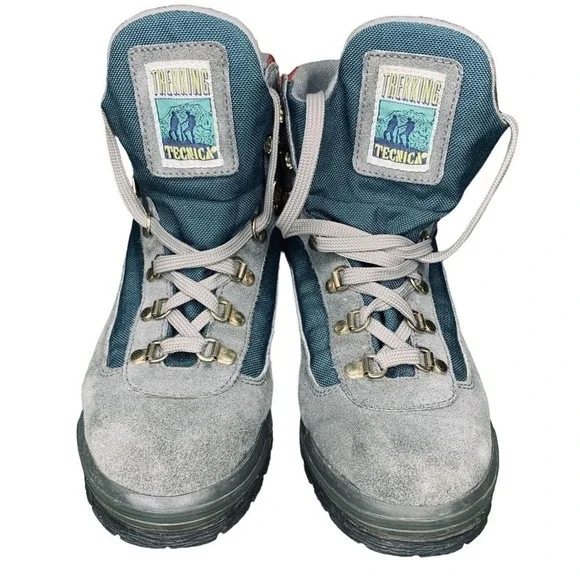 Tecnica Skywalk Trekking Gray Suede Hiking Boots Mens 6  display picture 1